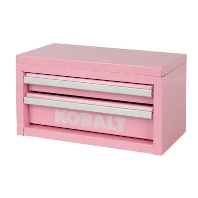 kobalt mini 10.83-in 2-drawer pink steel tool box|Amazon.com: Kobalt Mini Tool Box Pink.